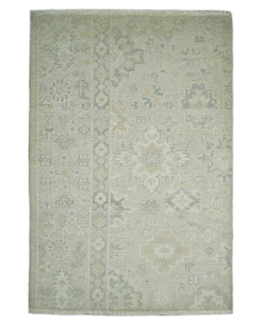 Antique Persian 2x3 Beige and Gray Hand Knotted Entryway Wool Area Rug | TRD3304823 - The Rug Decor