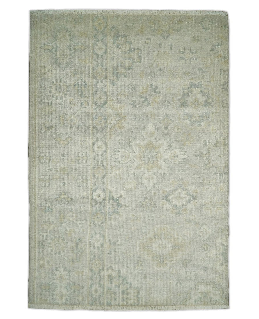 Antique Persian 2x3 Beige and Gray Hand Knotted Entryway Wool Area Rug | TRD3304823 - The Rug Decor