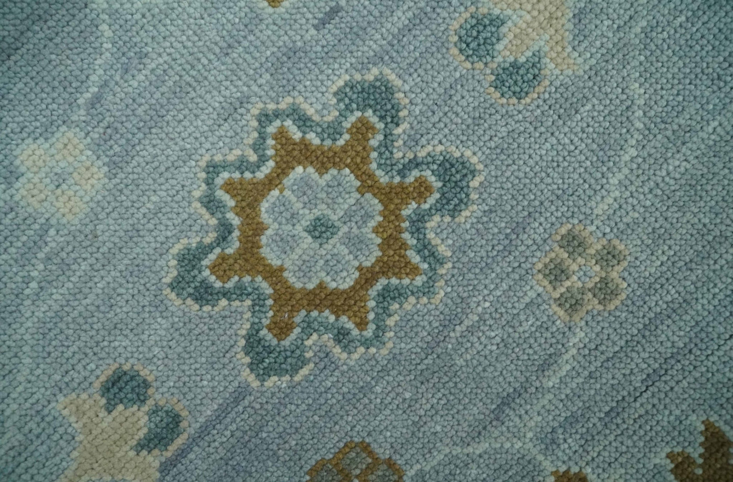 Antique Silver 8x10 Multi Size Hand Knotted Turkish Style Oushak Traditional Area Rug, Living Room Rug | NT26 - The Rug Decor