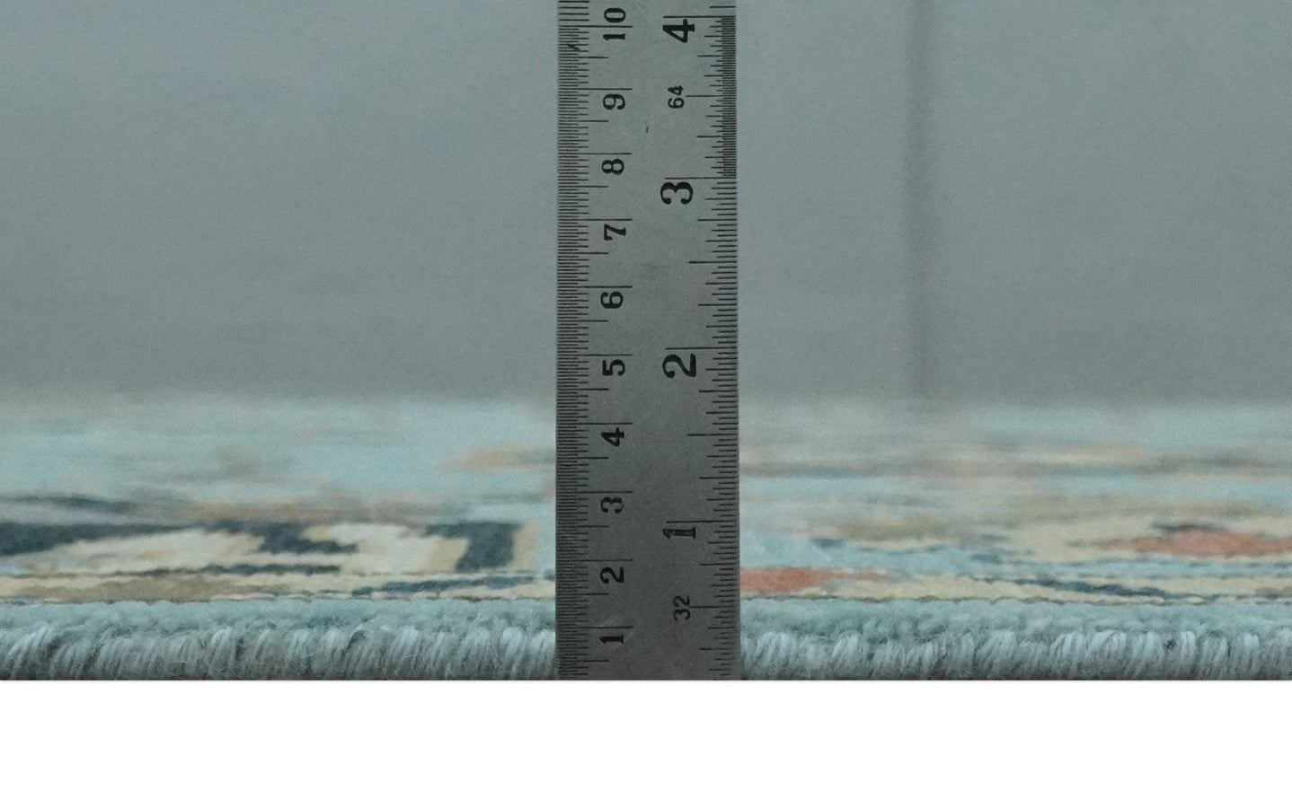 Antique Style Aqua Multi Size Hand Knotted Colorful Traditional Oushak Wool Area Rug - The Rug Decor