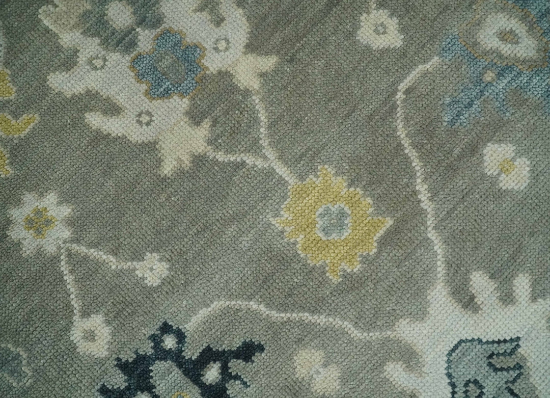 Antique Taupe Silver and Beige Oushak 6x9, 8x10, 9x12, 10x14 and 12x15 Traditional Persian Oushak Wool Rug | NT7 - The Rug Decor