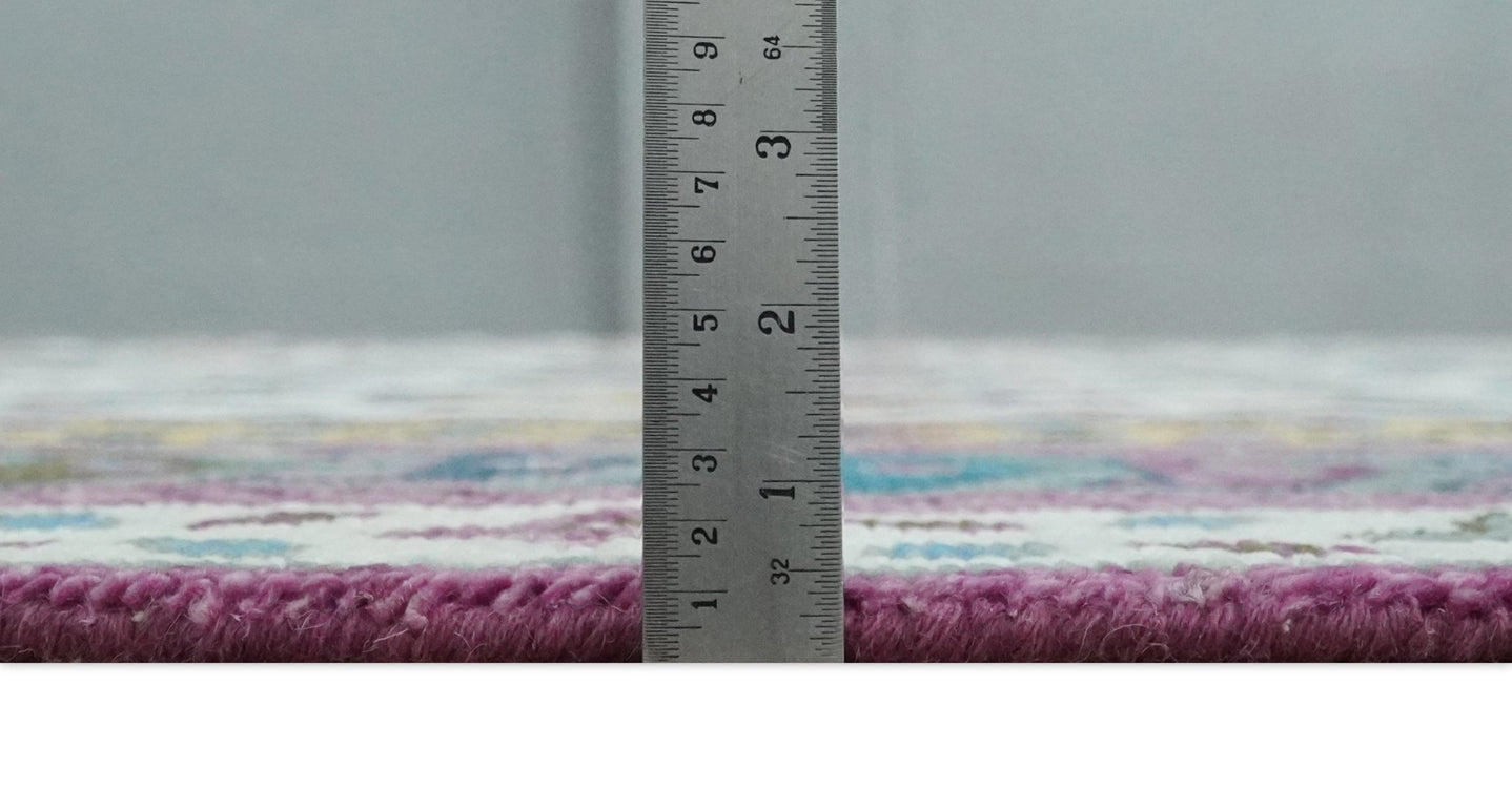 Antique Turkish 8x10, 9x12, 10x14 and 12x15 Hand Knotted Ivory, Gold and Pink Persian Rug | TRDCP1072 - The Rug Decor