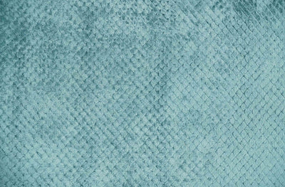 Aqua 2x4 Modern Geometrical Cross Square Hand Made Blue Art silk Area Rug | N4624 - The Rug Decor