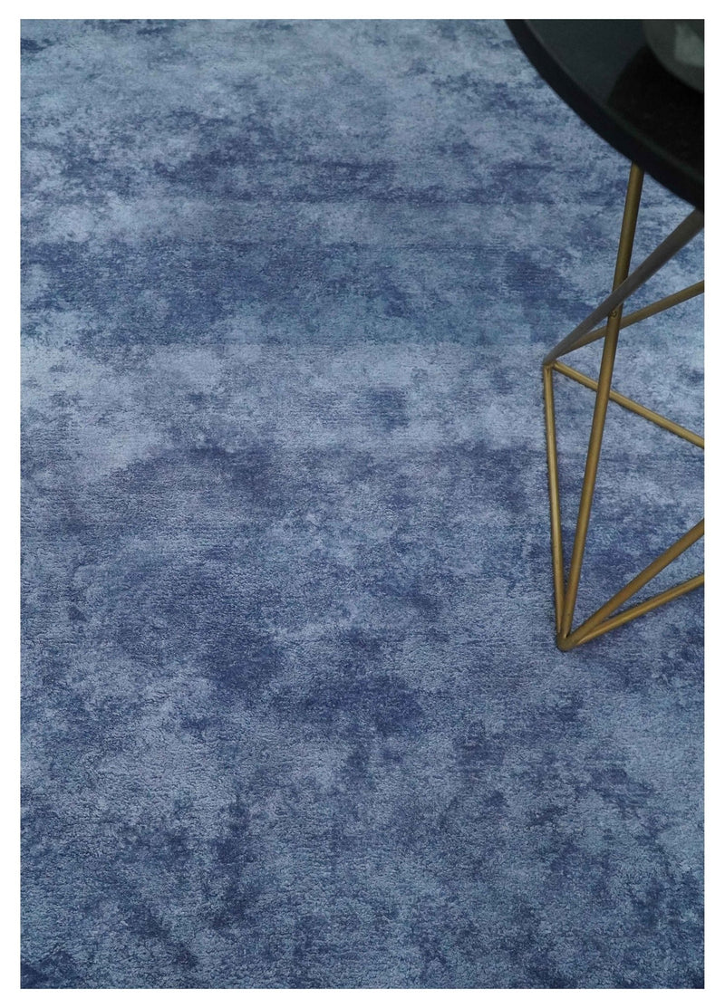 Art Silk 6x6 Round Modern Solid Violet Rug, entryway, bedside, living room rug | VIS1 - The Rug Decor
