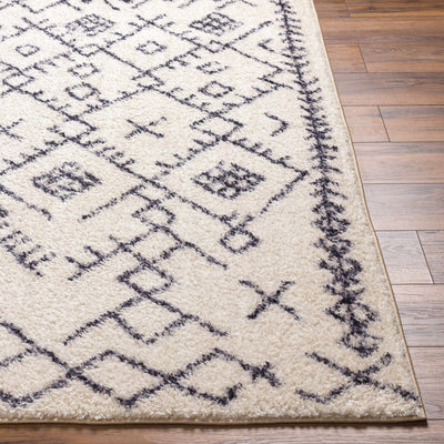 Beige and Charcoal Woven Stripes Pattern easy washable tribal design Rug - The Rug Decor