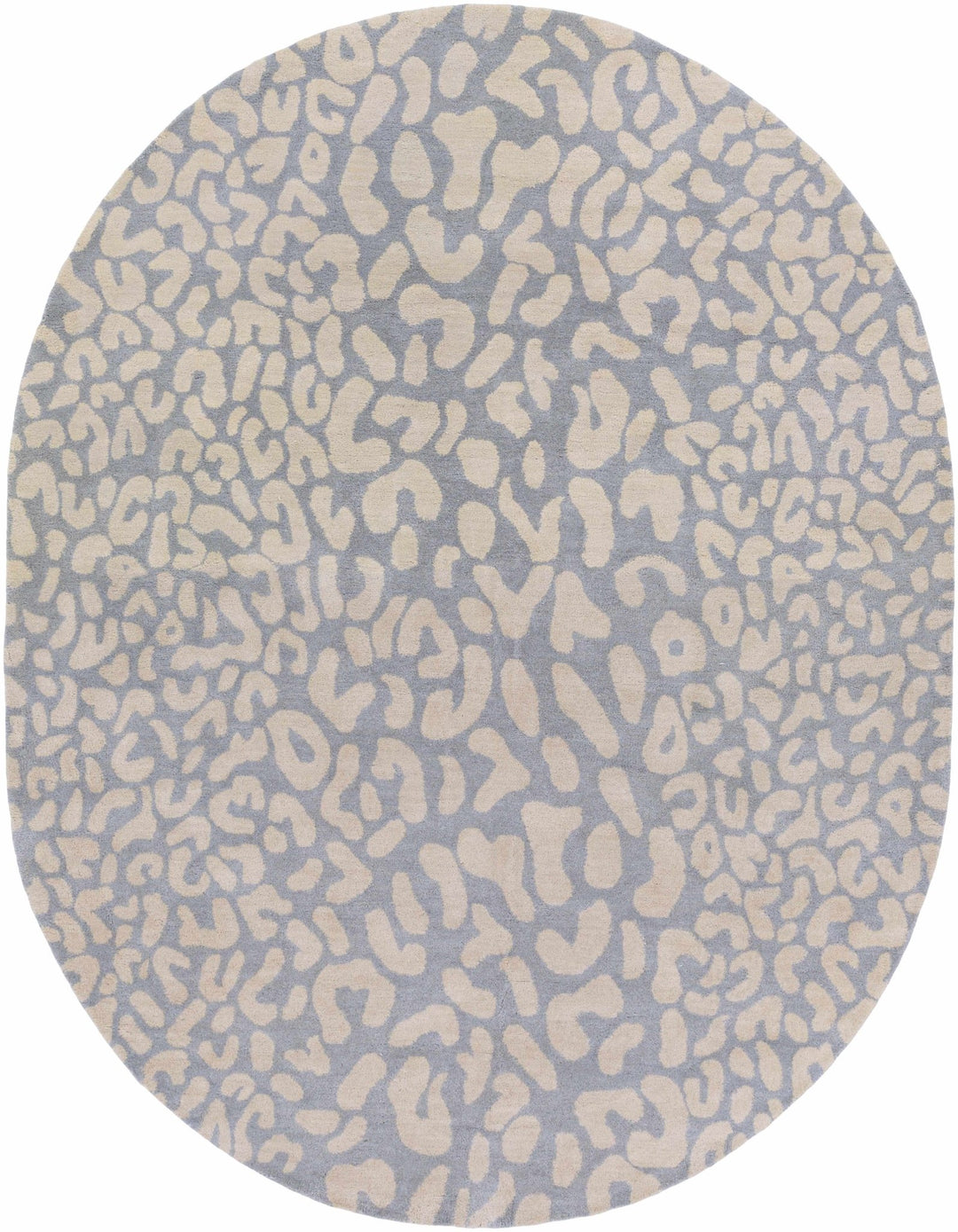 Beige and Gray Modern Leopard Pattern Hand Tufted Wool Area Rug - The Rug Decor