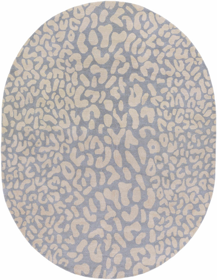 Beige and Gray Modern Leopard Pattern Hand Tufted Wool Area Rug - The Rug Decor