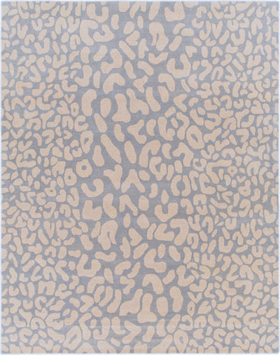 Beige and Gray Modern Leopard Pattern Hand Tufted Wool Area Rug - The Rug Decor
