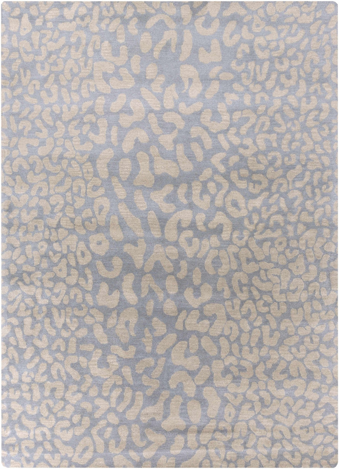 Beige and Gray Modern Leopard Pattern Hand Tufted Wool Area Rug - The Rug Decor