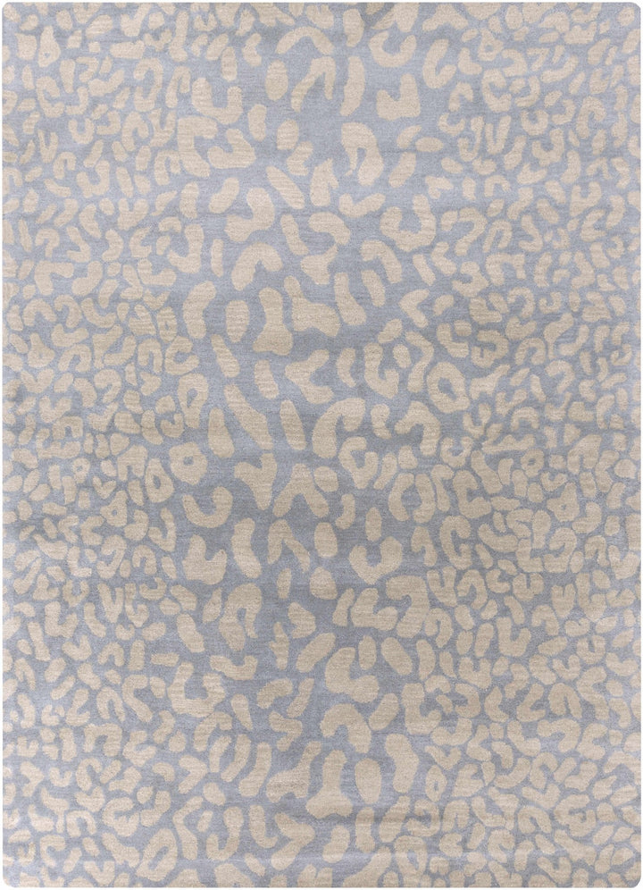 Beige and Gray Modern Leopard Pattern Hand Tufted Wool Area Rug - The Rug Decor