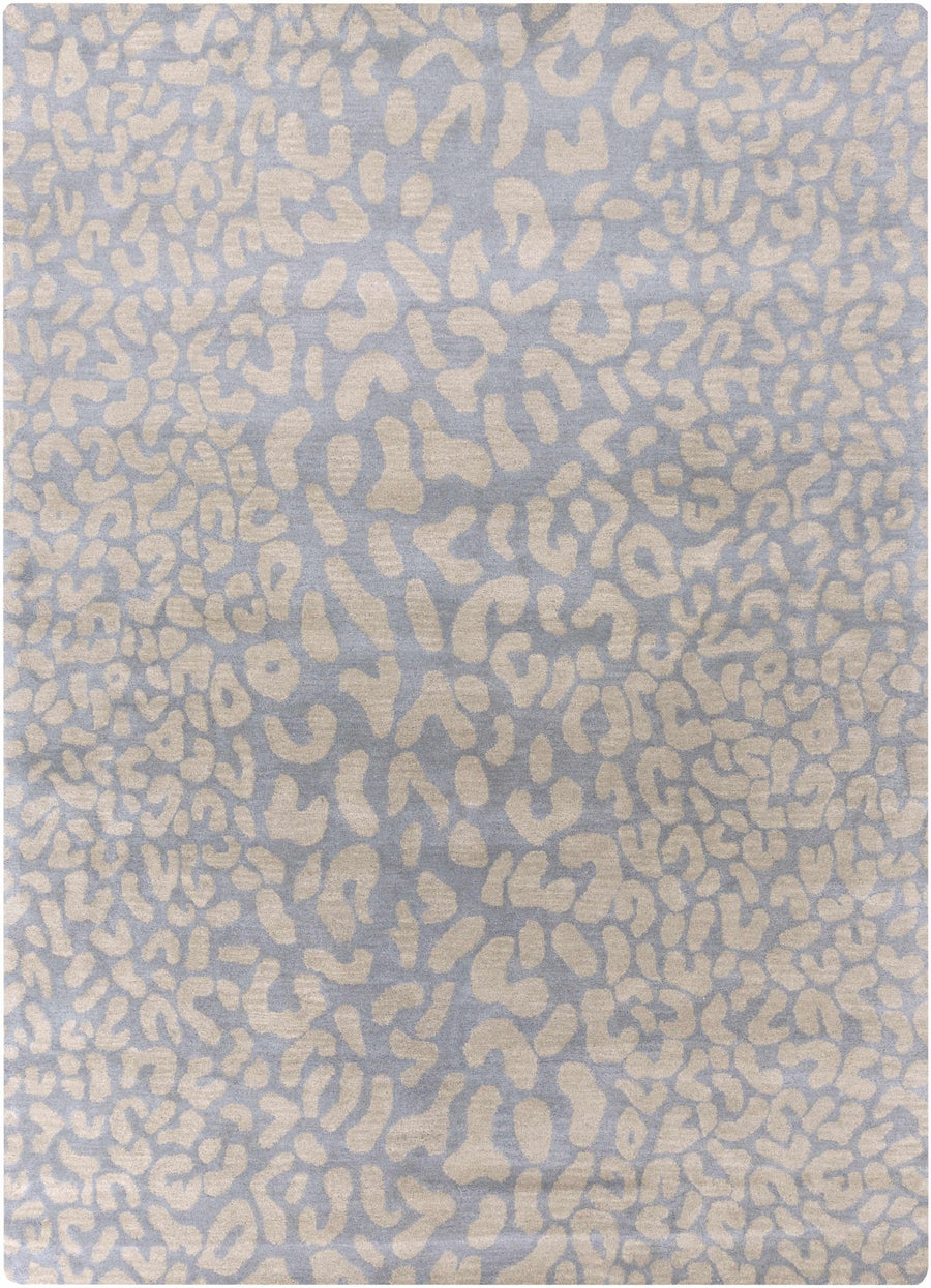 Beige and Gray Modern Leopard Pattern Hand Tufted Wool Area Rug - The Rug Decor