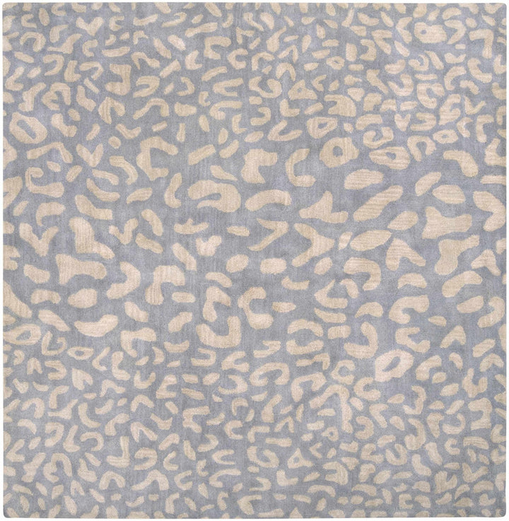 Beige and Gray Modern Leopard Pattern Hand Tufted Wool Area Rug - The Rug Decor