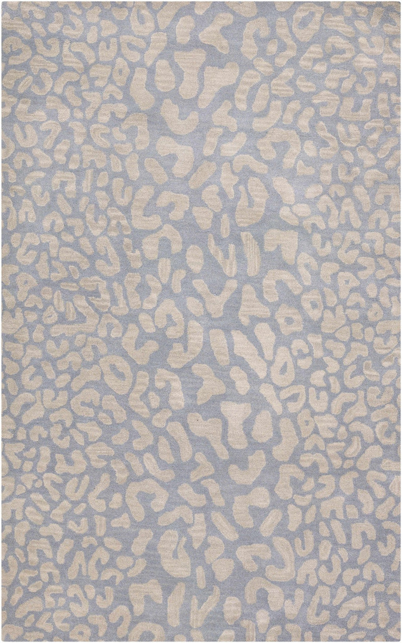 Beige and Gray Modern Leopard Pattern Hand Tufted Wool Area Rug - The Rug Decor