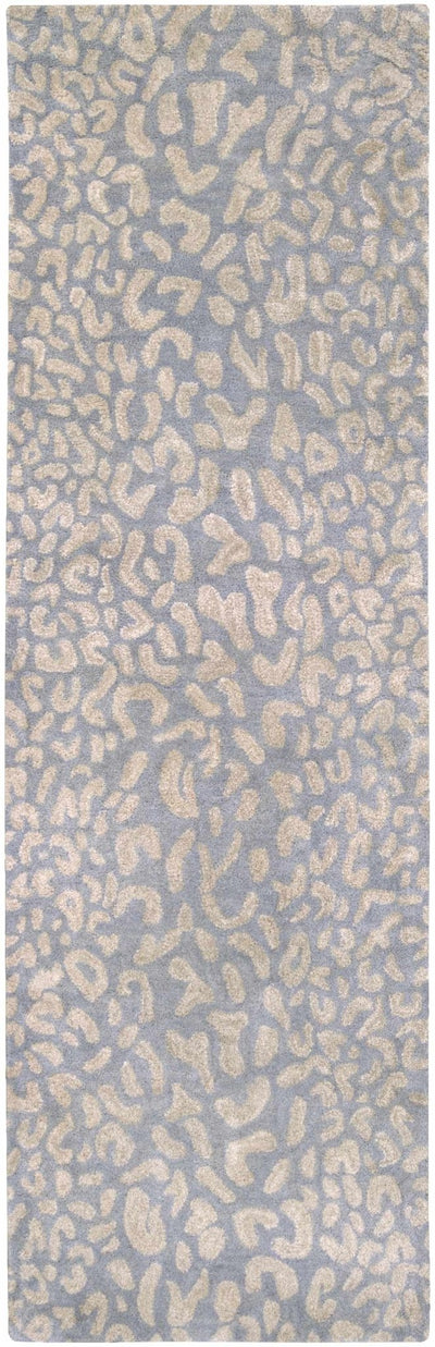 Beige and Gray Modern Leopard Pattern Hand Tufted Wool Area Rug - The Rug Decor