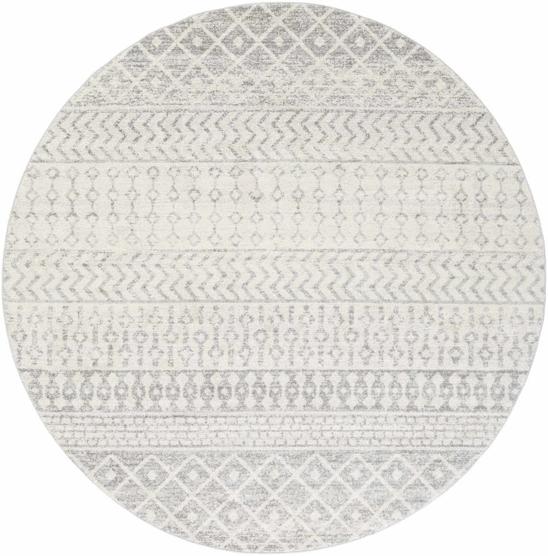 Beige and Gray Tribal Look Traditional Geometrical Design Multi Size Machine Woven Rug - The Rug Decor