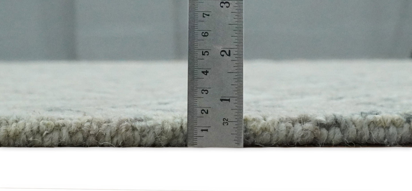 Beige and Silver 6x9, 8x10, 9x12 Hand Tufted Modern Scandinavian Wool Loop Rug | ALCH1M - The Rug Decor