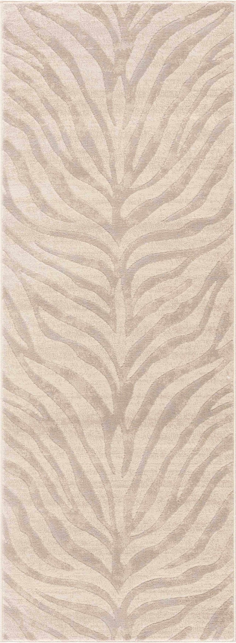 Beige and Tan Modern Zebra Skin Print Area Rug - The Rug Decor