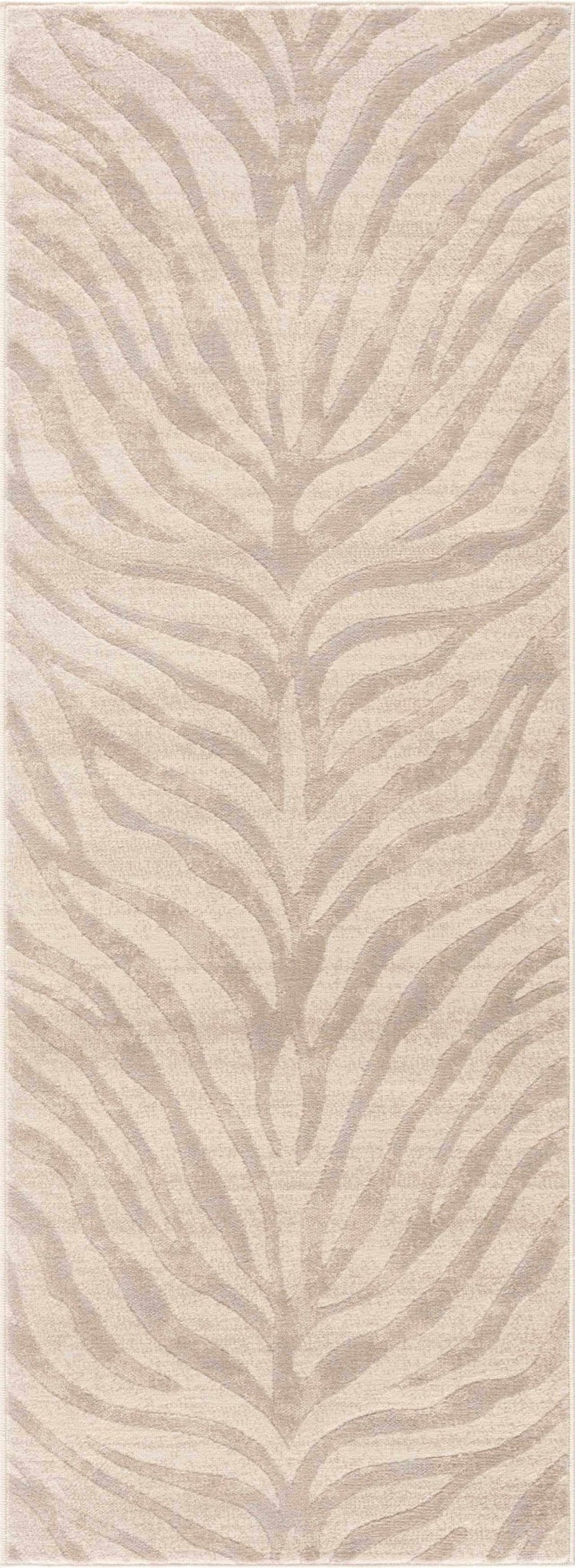 Beige and Tan Modern Zebra Skin Print Area Rug - The Rug Decor