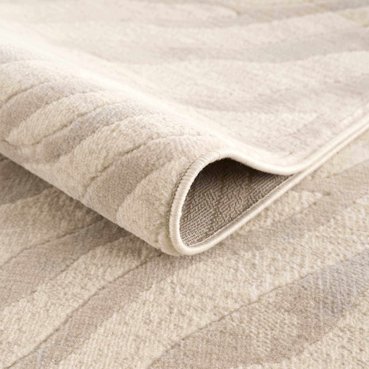Beige and Tan Modern Zebra Skin Print Area Rug - The Rug Decor