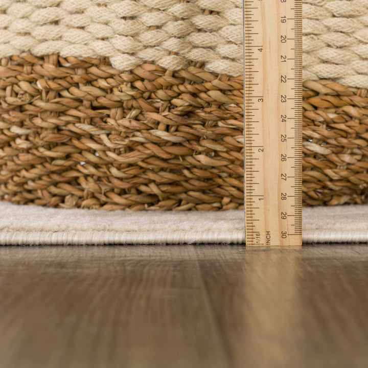 Beige and Tan Modern Zebra Skin Print Area Rug - The Rug Decor