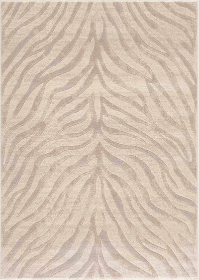 Beige and Tan Modern Zebra Skin Print Area Rug - The Rug Decor