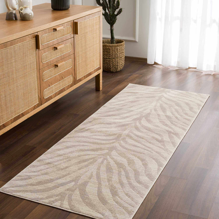 Beige and Tan Modern Zebra Skin Print Area Rug - The Rug Decor