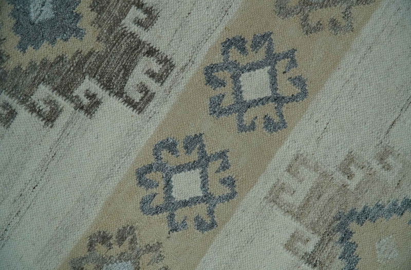Beige, Ivory and Brown 5x8 Traditional Hand Woven Dari wool Area Rug - The Rug Decor
