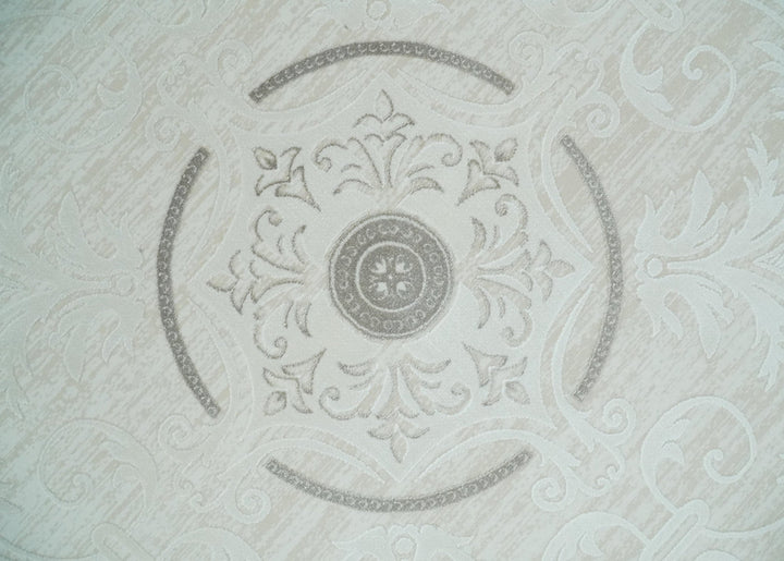Brown, Beige and Ivory Antique Finish, Vintage look, Art Silk Area Rug, Living Room Rug | TRDMM2 - The Rug Decor