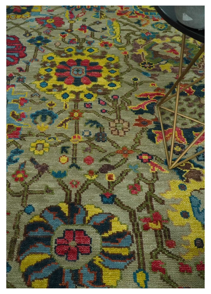 Colorful Persian Oushak Rug 8x10, 9x12, 10x14 and 12x15 Wool Traditional Hand knotted Area Rug | TRDCP1098 - The Rug Decor