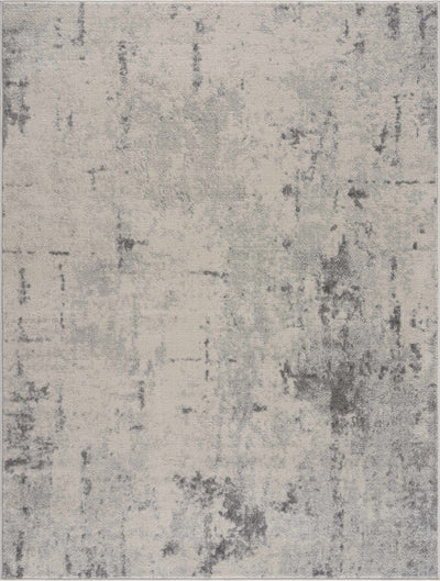 Contemporary Abstract Beige and Gray Medium Pile Multi Size Area Rug - The Rug Decor