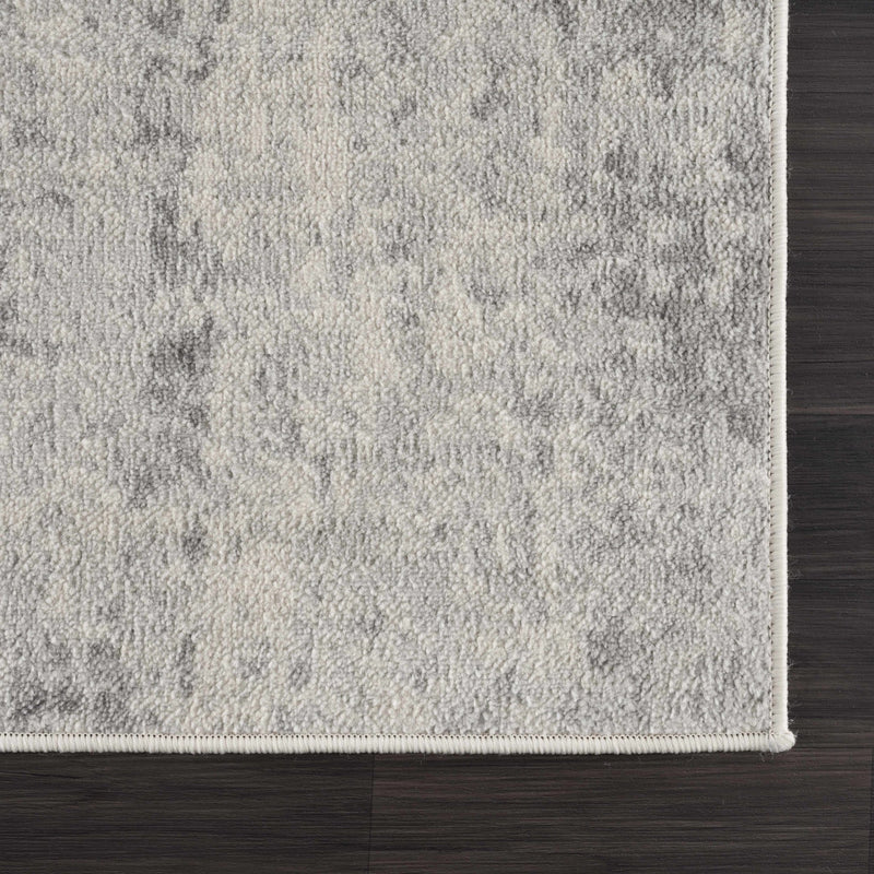 Contemporary Abstract Beige and Gray Medium Pile Multi Size Area Rug - The Rug Decor