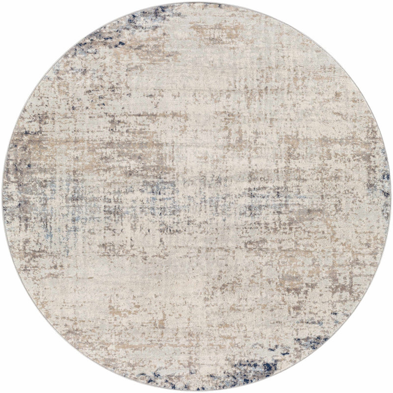 Contemporary Abstract Beige, Tan and Charcoal Machine Woven Area Rug - The Rug Decor