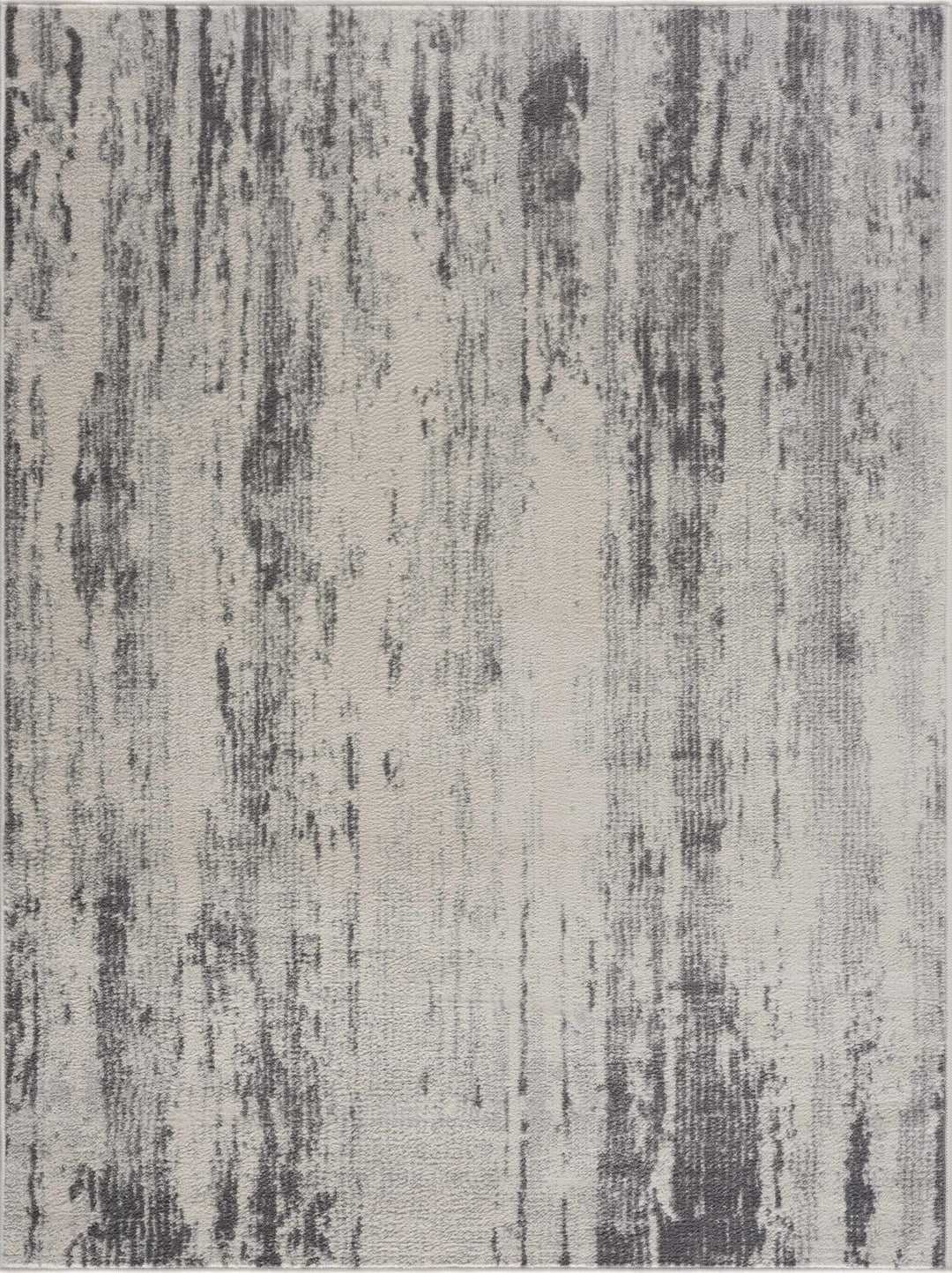 Contemporary Abstract Ivory and Gray Medium pile Multi size Area Rug - The Rug Decor