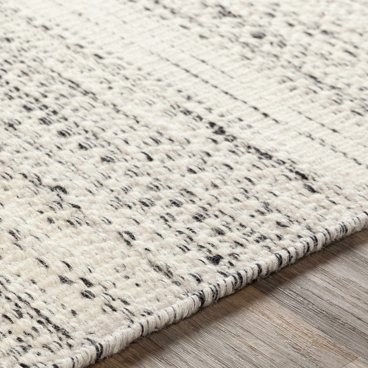Contemporary Beige and Gray Hand Woven Chevron Design Wool Area Rug - The Rug Decor