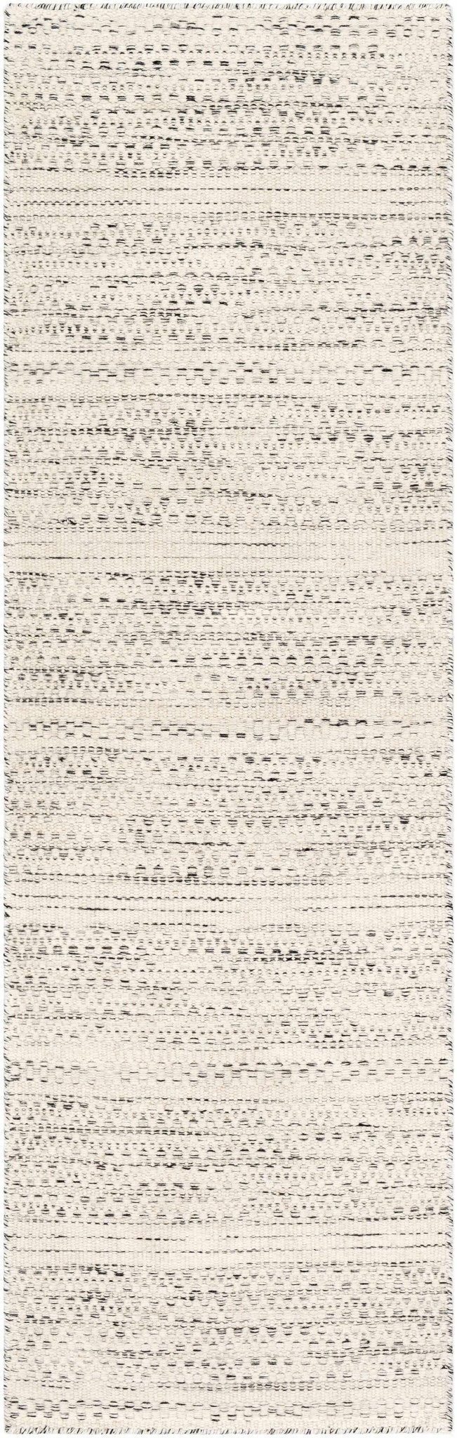 Contemporary Beige and Gray Hand Woven Chevron Design Wool Area Rug - The Rug Decor