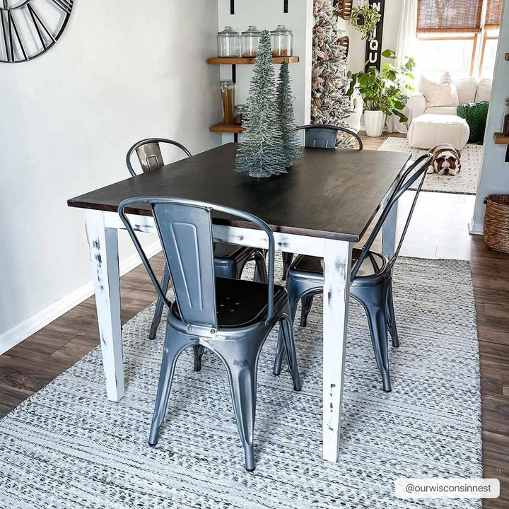 Contemporary Beige and Gray Hand Woven Chevron Design Wool Area Rug - The Rug Decor