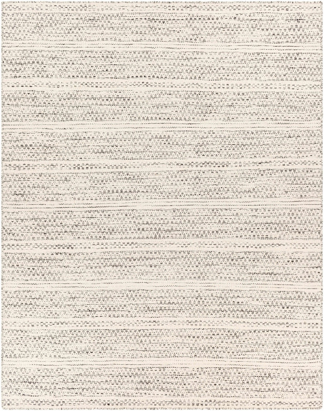 Contemporary Beige and Gray Hand Woven Chevron Design Wool Area Rug - The Rug Decor