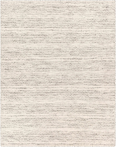 Contemporary Beige and Gray Hand Woven Chevron Design Wool Area Rug - The Rug Decor