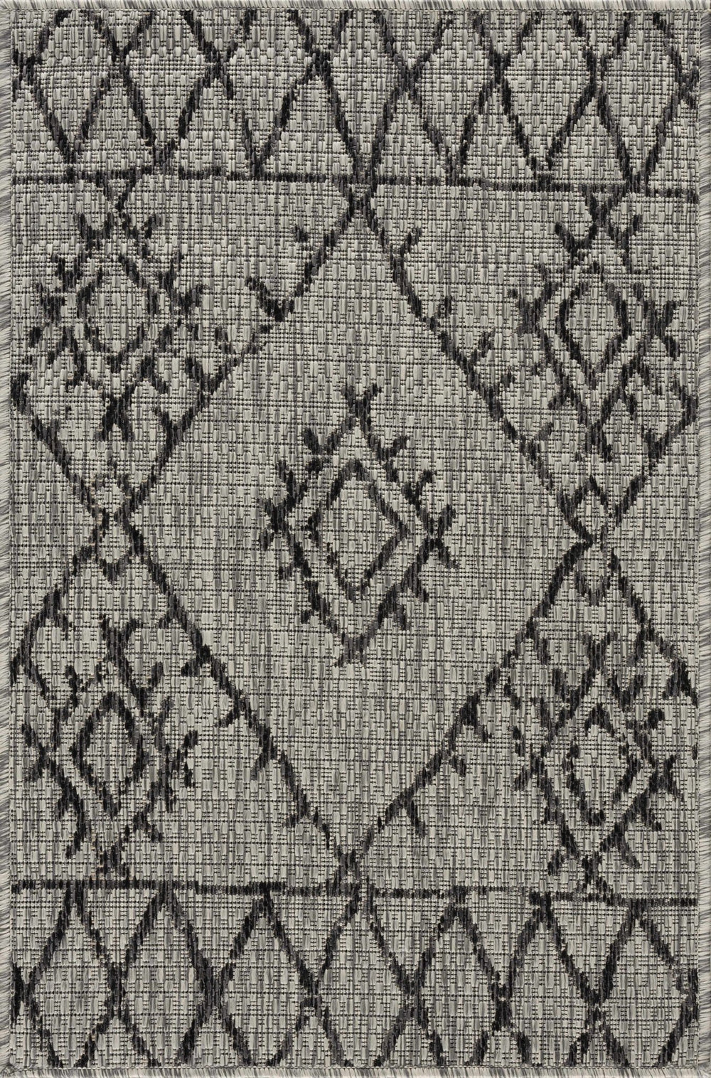 Contemporary Beige, Black and Charcoal Multi Size Outdoor Area Rug - The Rug Decor