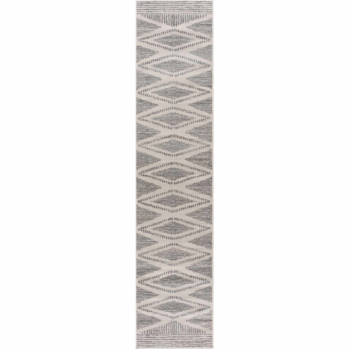 Contemporary Geometric Design Beige and Gray Low pile Area Rug - The Rug Decor