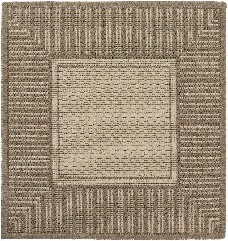 Contemporary Solid Beige and Brown Multi size Area Rug - The Rug Decor