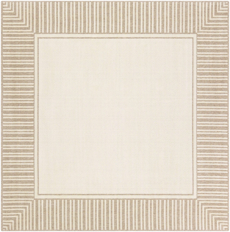 Contemporary Solid Beige and Brown Multi size Area Rug - The Rug Decor