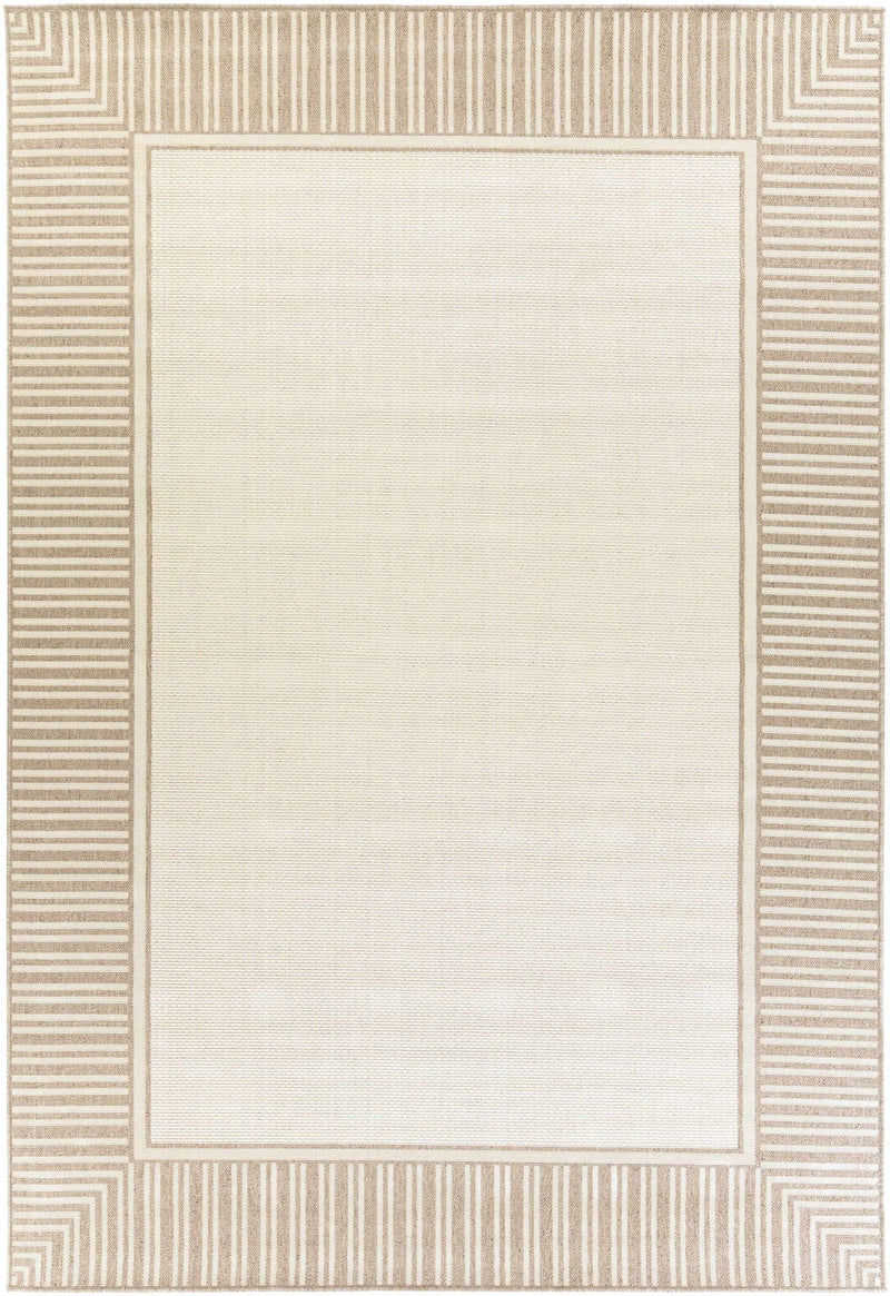 Contemporary Solid Beige and Brown Multi size Area Rug - The Rug Decor