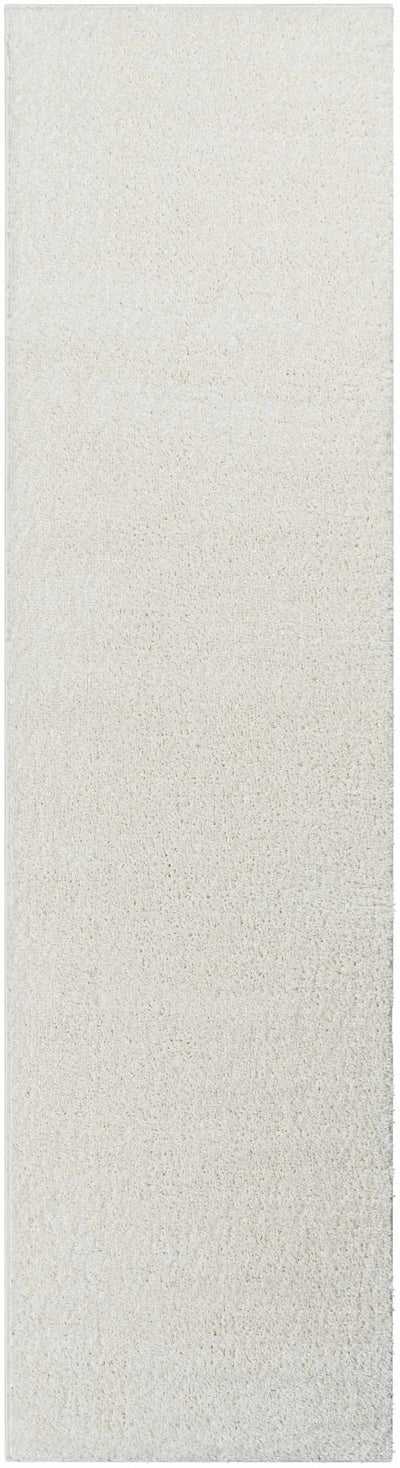 Contemporary Solid Beige High Pile Washable Area Rug - The Rug Decor