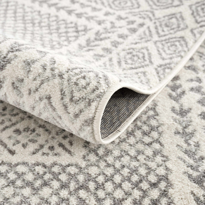 Contemporary Traditional Gray and Ivory Neutral Area Rug - The Rug Decor