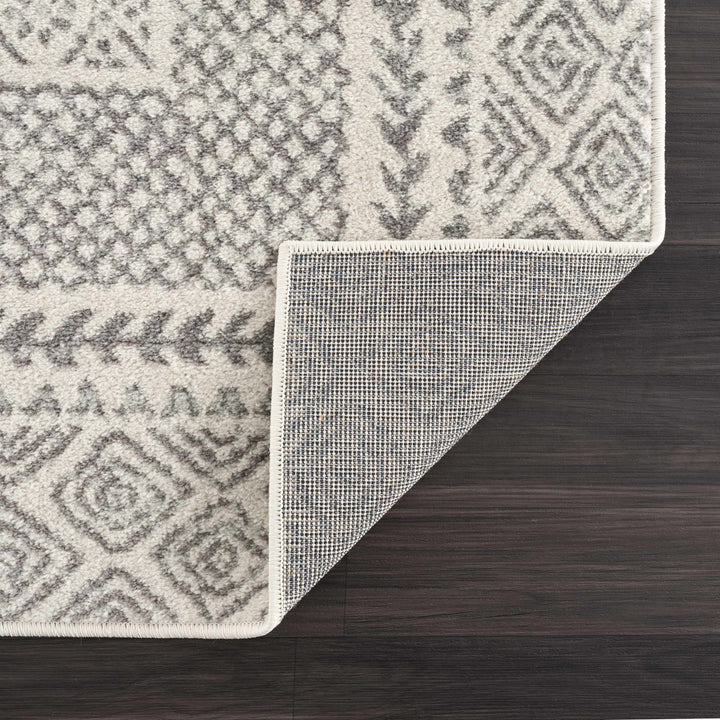 Contemporary Traditional Gray and Ivory Neutral Area Rug - The Rug Decor
