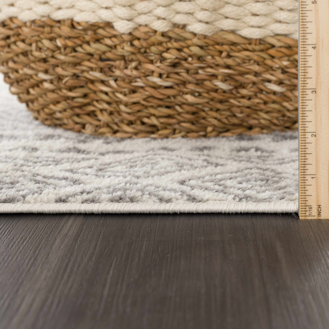 Contemporary Traditional Gray and Ivory Neutral Area Rug - The Rug Decor