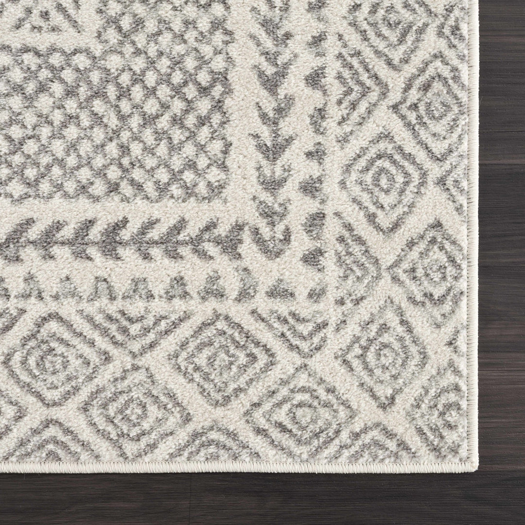 Contemporary Traditional Gray and Ivory Neutral Area Rug - The Rug Decor