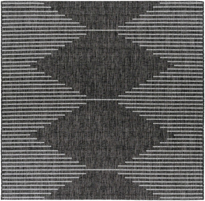 Contemporary Tribal Design Black, Gray and Off white Area Rug - The Rug Decor