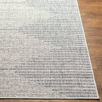 Contemporary Tribal Design Blue and Beige Multi Size Area Rug - The Rug Decor